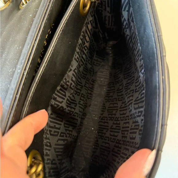 Kurt Geiger Black Quilted Chain Shoulder Bag - Picture 6 of 8